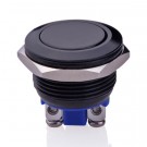 U19A1 Momentary Push Button Switch Black Metal Shell for 19mm Hole