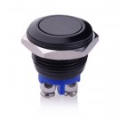 U16A1 Momentary Pushbutton Switch Black Metal Shell for 16mm Hole