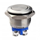 U16A1S Momentary Pushbutton Switch Silver Stainless Steel Shell for 16mm Hole